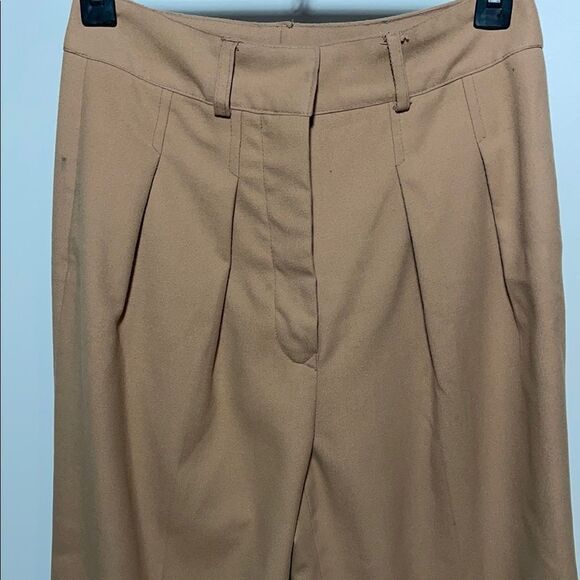 Vintage Elegant Tan Women's Trousers - Picture 2 of 9